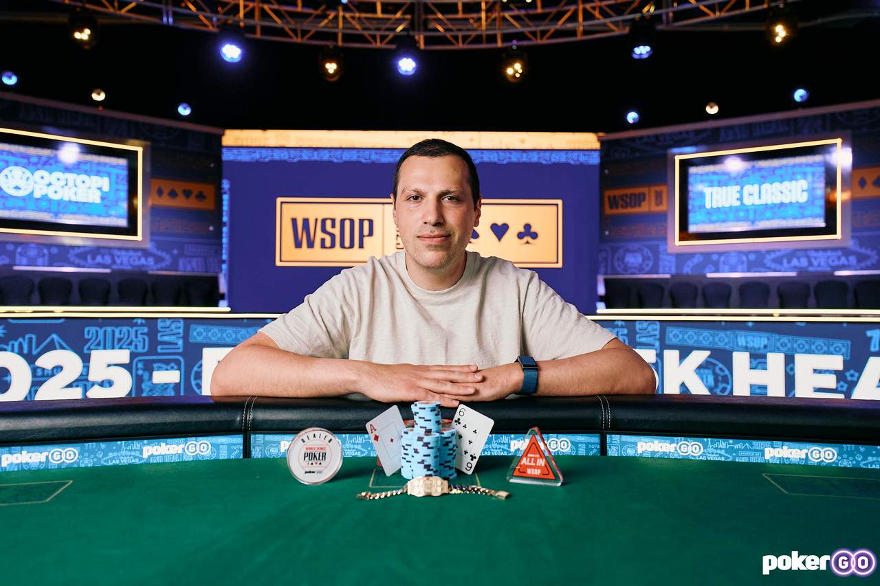 阿图尔·马蒂罗相在25,000美元买入的单挑锦标赛中赢得第三条WSOP手镯